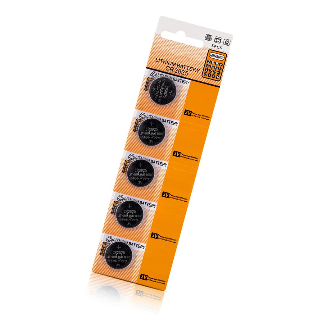 Комплект батареек CR2025 из 5/10 3 В батареек CR2025 Надежная работа для небольших электронных устройств и бытовых приборов