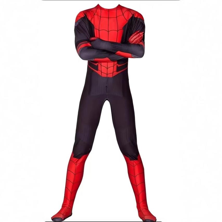 Miles Morales Spider Man Hero Far From Home Black Bodysuit Halloween Adult Cosplay Costume