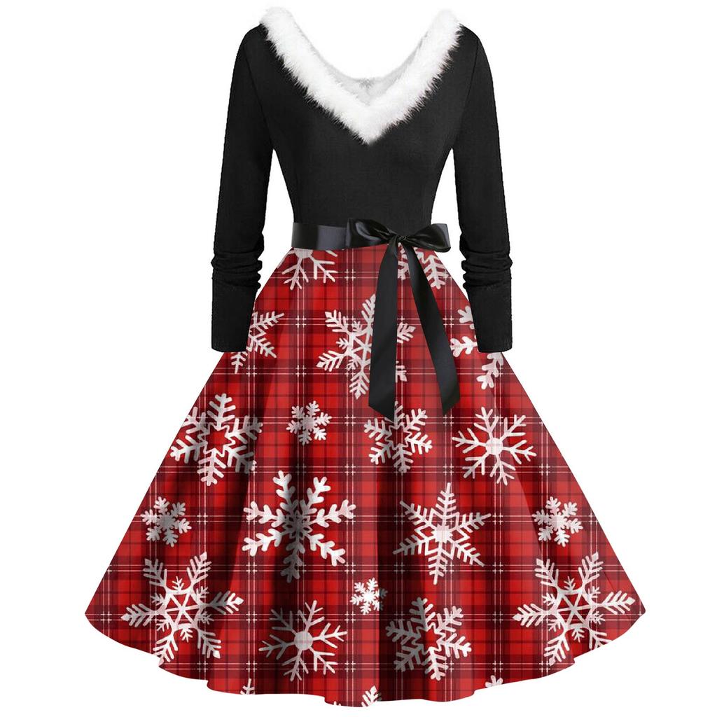 Женское повседневное и модное платье на молнии с длинными рукавами и v-образным вырезом в тон