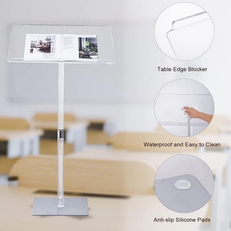 Modern Style Transparent Acrylic Podium Lectern Host Stand
