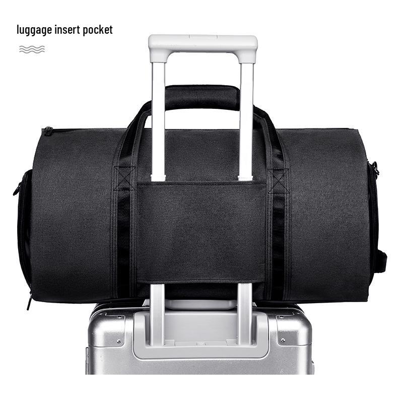 Складная дорожная сумка для бизнеса: Большая вместимость, Разделение влажного/сухого, Крепление на ручку багажа