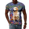 Interesting Animal Dog Graphic T Shirts For Men Summer Fashion Casual Personality Creative Design Street Style 3D Print Tees Top
