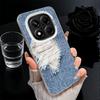 Мягкий чехол для телефона с ретро-узором под джинсу для Xiaomi Redmi Note 13 14 15 Pro Plus 12S 12 11S 11 11T 10S 10, противоударная задняя крышка