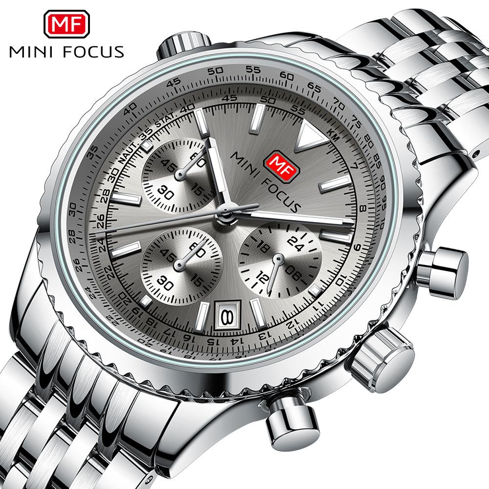 Лучший бренд класса люкс с коробкой, мужские часы, модные мужские часы, многофункциональные мужские часы, стальные мужские кварцевые часы