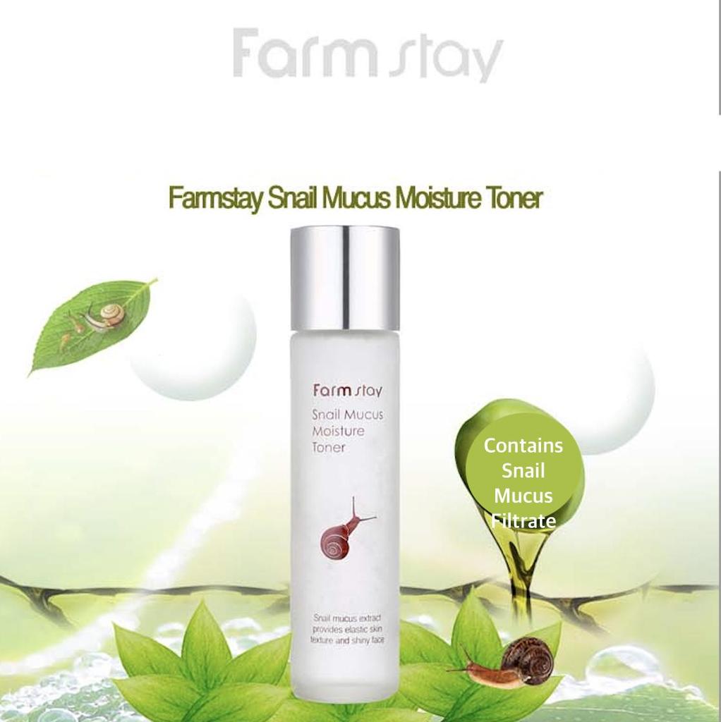 FARM STAY Увлажняющий тоник Snail Mucus 150 мл (3 варианта)