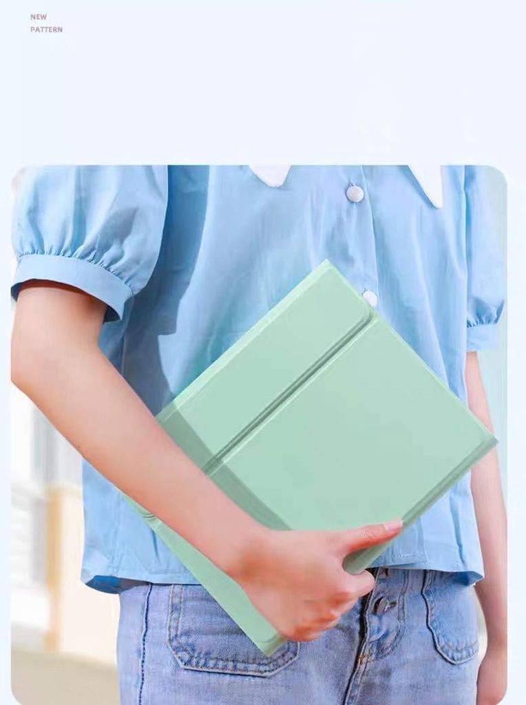 Цветной чехол-клавиатура с тачпадом и держателем для стилуса для iPad 5-го и 6-го поколения, съемная магнитная беспроводная Bluetooth-клавиатура и совместимый