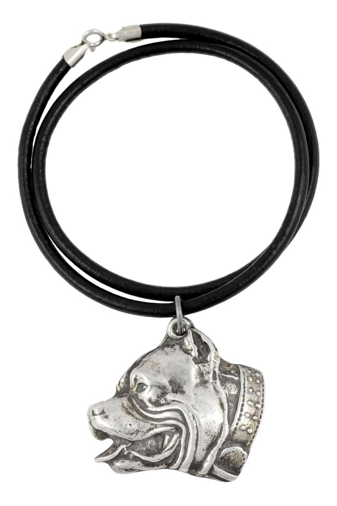 Pit Bull, American Pit Bull Terrier, Pitbull Terrier - Dog necklace in gift box, silver-plated locket for dog fan, striking pendant by Art-Dog brand