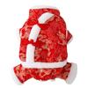 Chinese Style Dog Sweater Small Dogs Cats Cotton Winter Outfit Red With Black Or White Trim