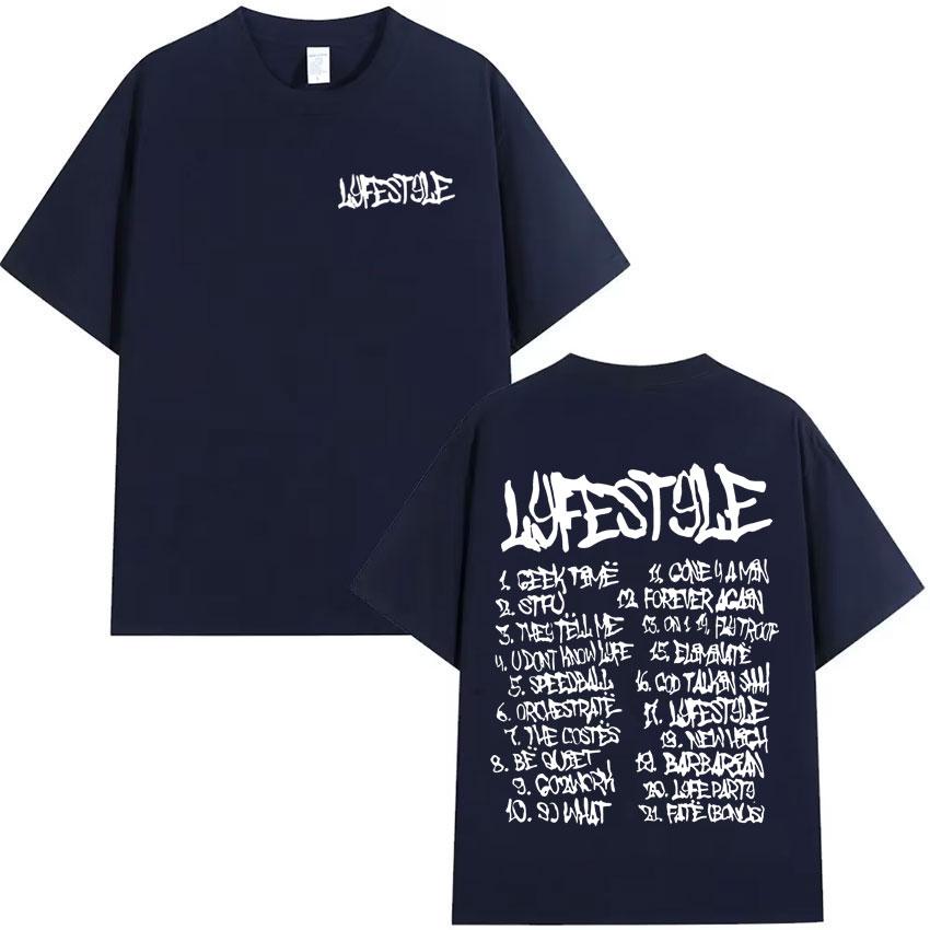 Графическая футболка в стиле рэпера Yeat Мужская Женская Хип-хоп Мода Хлопок Короткий Рукав Эстетичные Оверсайз Футболки Топы
