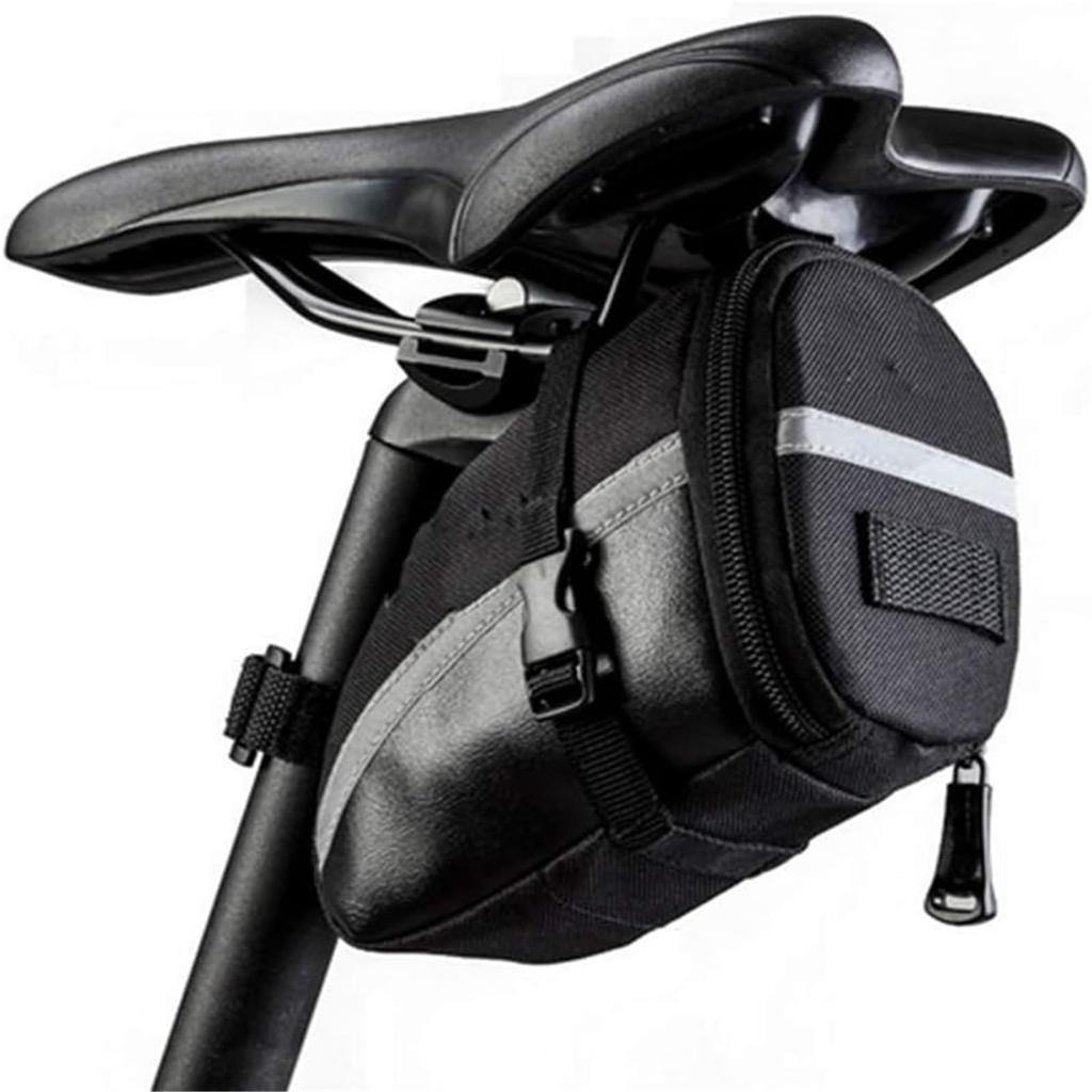 Сумка на седло велосипеда UNIQOCK, водонепроницаемая сумка на сиденье, сумка на хвост, 10 л, большая вместимость, для шоссейного велосипеда, для горного велосипеда, складная, со светоотражающим логотипом, легко устанавливается (XS)