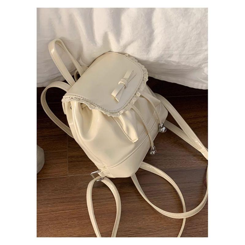 Sweet Bow Versatile Bag Women's 2025 New Trendy Fashion Cute Backpack Korean Ladies Backpack