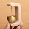 Japanese Style Brass Wind Chime Kawaii Outdoors Door Bell Bell Solid Wooden Magnetic Doorbell  Desk