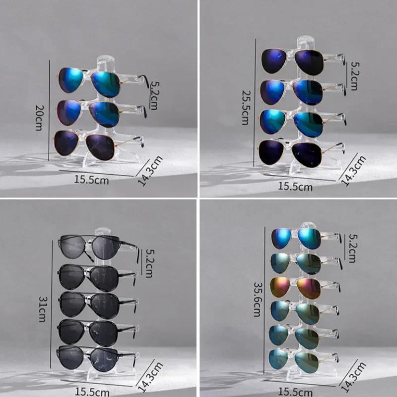 Plastic Sunglasses Show Rack Holders Glasses Shelf Eyeglasses Display Stand Storage Holder Home Organizer Space Saving Shelf