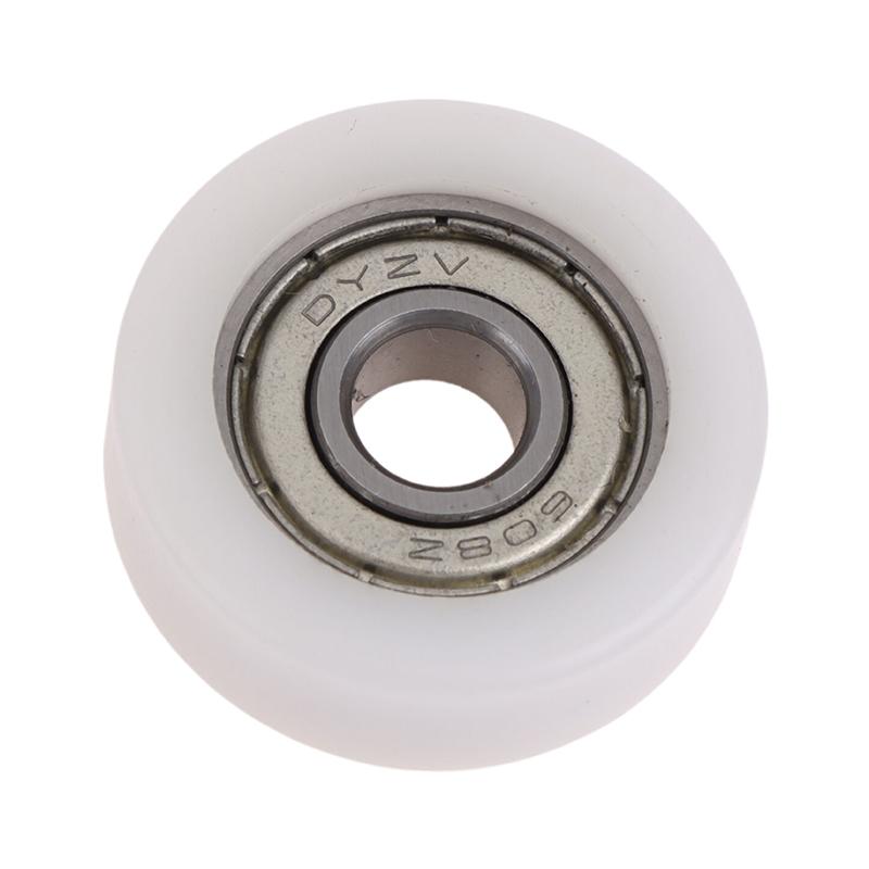 1Pc 8*30*10Mm Injection Molded Nylon Coated Bearing Wheel Bearing 608 Roller Wheel Track Rail Pulley Door Window Track Pulley