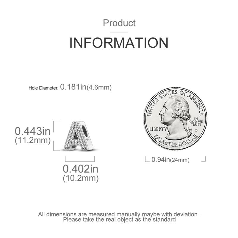 MULA S925 Стерлингового Серебра Имя 26 Букв Алфавита Любовь Подвески Бусины Подходит Оригинальные Подвески Браслет Ожерелье DIY Ювелирные Изделия