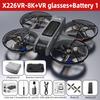 Original Mini Drone X226VR Drones 8K HD Dual Camera Professional Remote Control Helicopter Plane Brushless Motor RC Dron Quadcopter Toys Gift for Kids