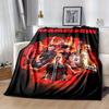 1pc Rammstein Band Home Decor Flannel Blanket: Perfect Gift for Bedroom, Living Room, Travel, Camping, Car, Beach, Office Nap, Ideal Sofa Throw, Outdo