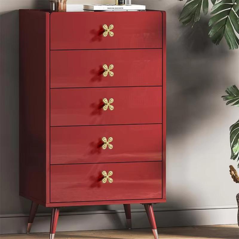 1Pc Drawer Door Handle Bright Silver Leaf Clover Luxury Brass Handle French Cabinet Full Copper Wardrobe