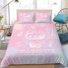 H-HelloS Cute K-KittyS Duvet Cover Set Home Style Bedding Soft Laundry Cotton Bed 3 Piece Set Student Dormitory Gift