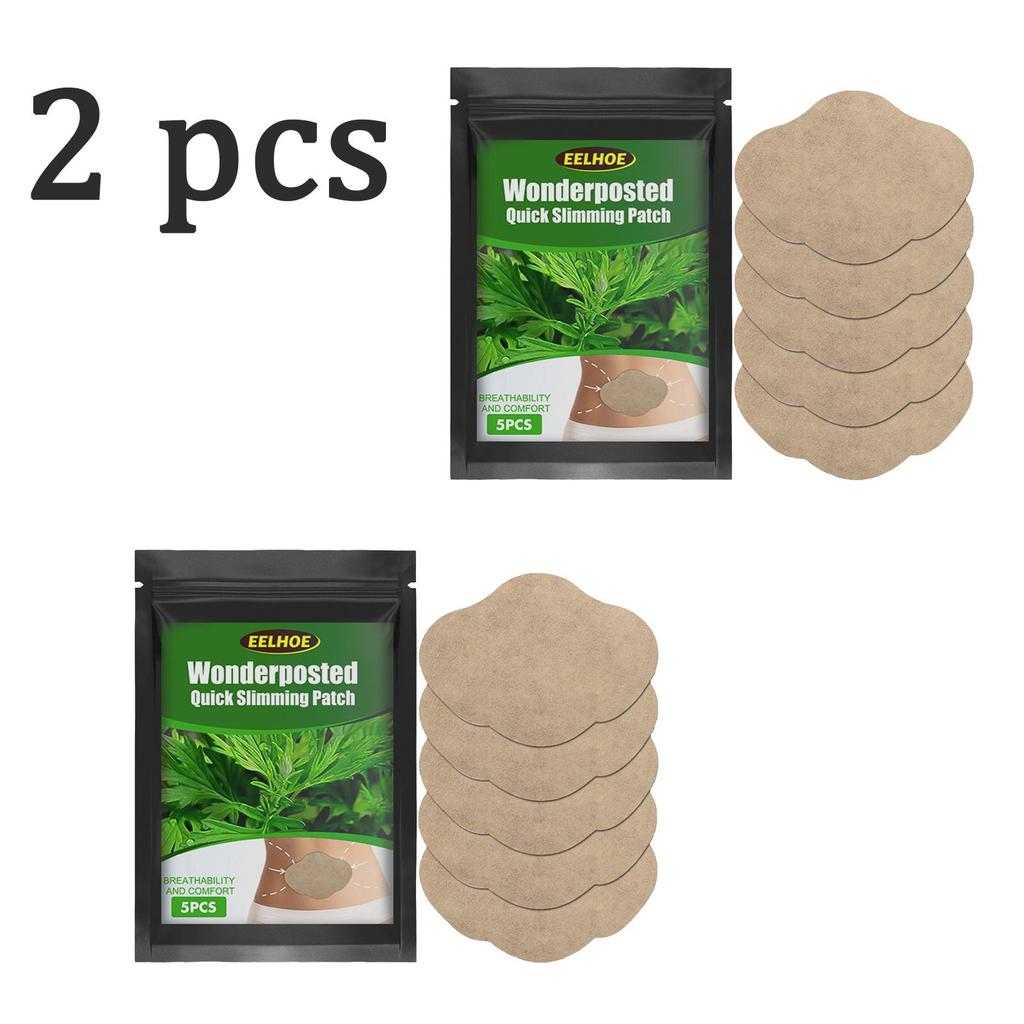 EELHOE Полынные пластыри для похудения и снижения веса (5шт) - Травяные пластыри для похудения, подтягивания и формирования живота/пупка