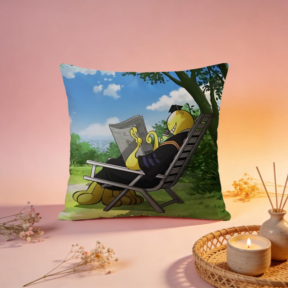 Trendy AAssassination Classroomed Cushion Cover Comfortable Durable Pillow Cover MultiScene for Home Office Car Sofa