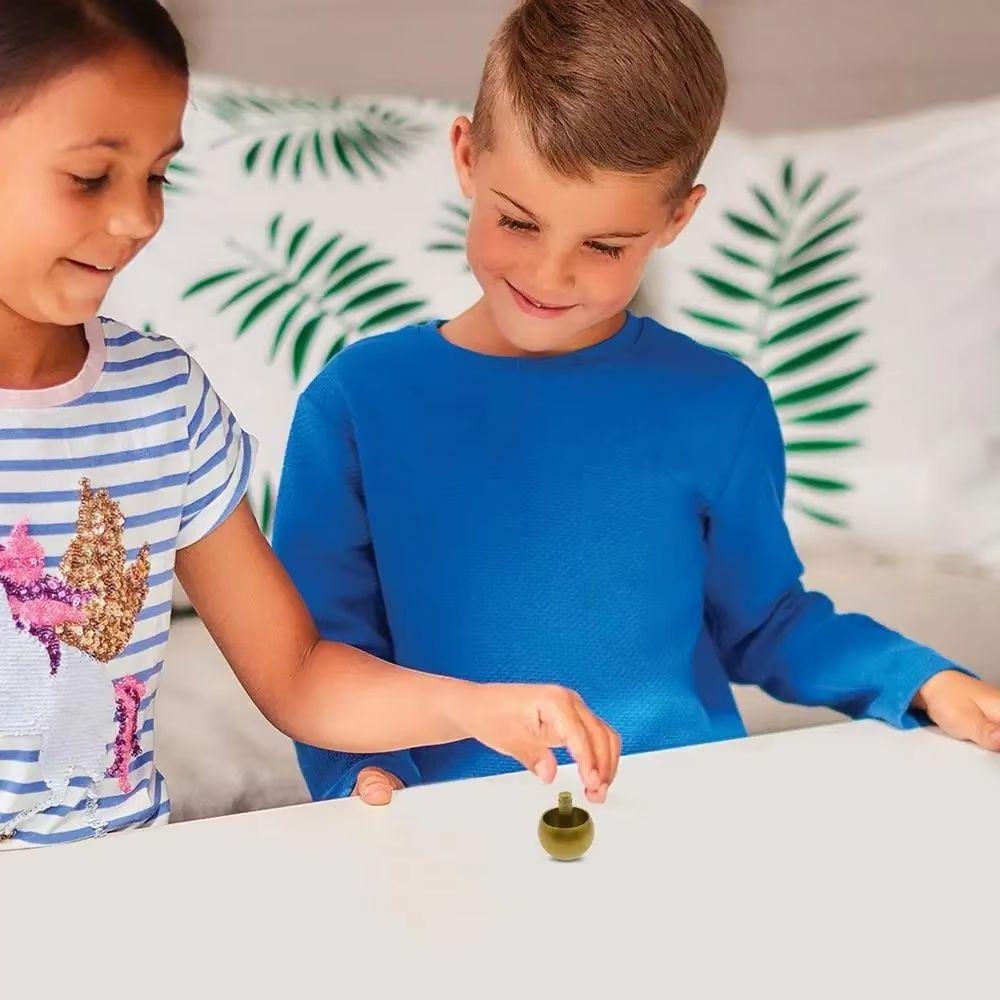 Металлическое кольцо-гироскоп с грибовидной головкой, антистресс для детей, простые ямочки, спиннер для рук, антистресс, поп-ит, антистресс