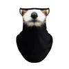 TikTok Animal Face Mask: Outdoor Ear-Hanging Sunscreen Neck Gaiter for Cycling, Ice Silk, Breathable, Summer-Ready