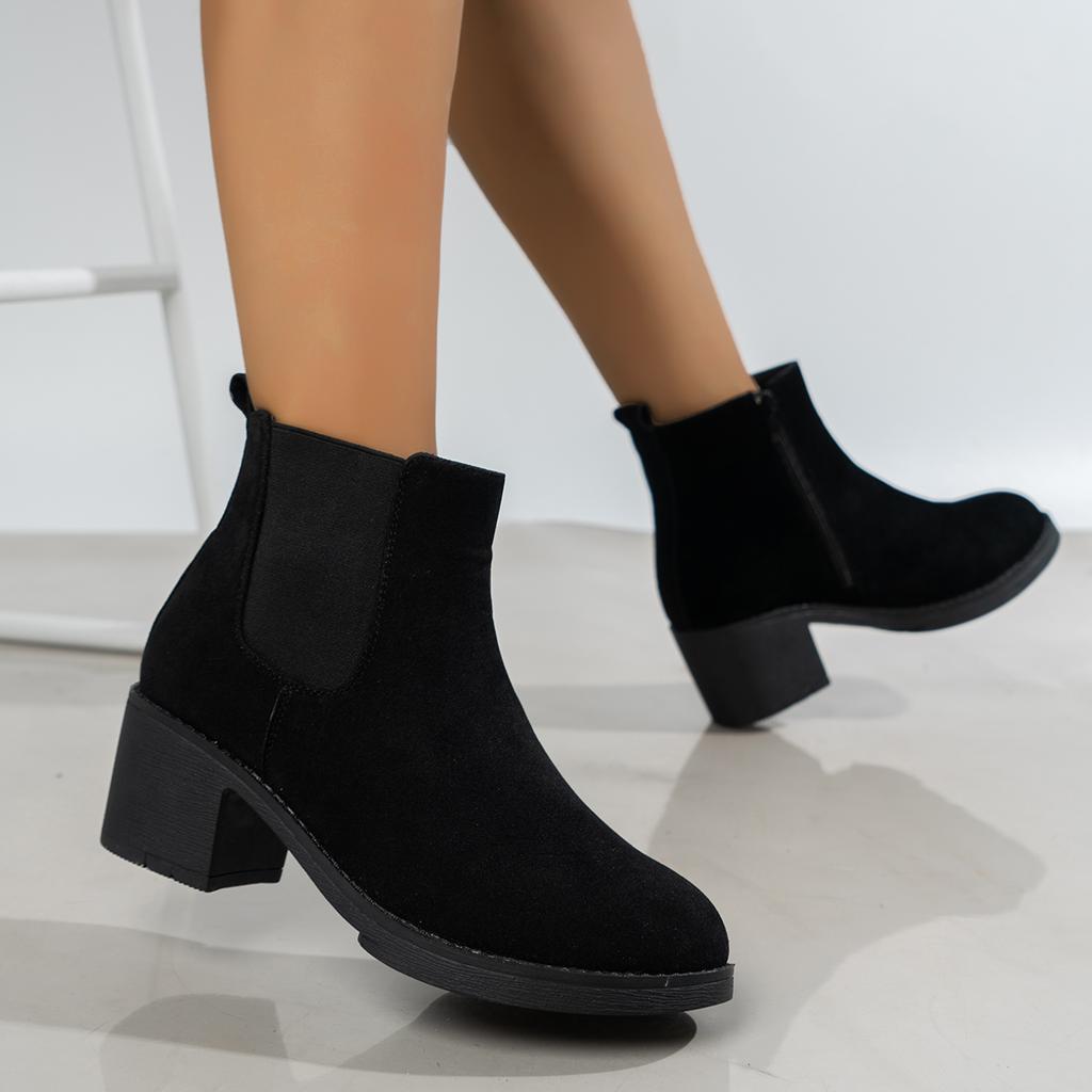 Женские ботильоны на платформе, женские ботильоны, осенняя мода, элегантные, искусственные, элегантные, лаконичные, однотонные, ботильоны на высоком каблуке