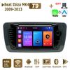 Car Radio Android for Seat Ibiza MK4 6j 2009-2013 Carplay Multimedia Player Autoaudio Head Unit 2Din Car Stereo Naviagtion GPS 4+64GB