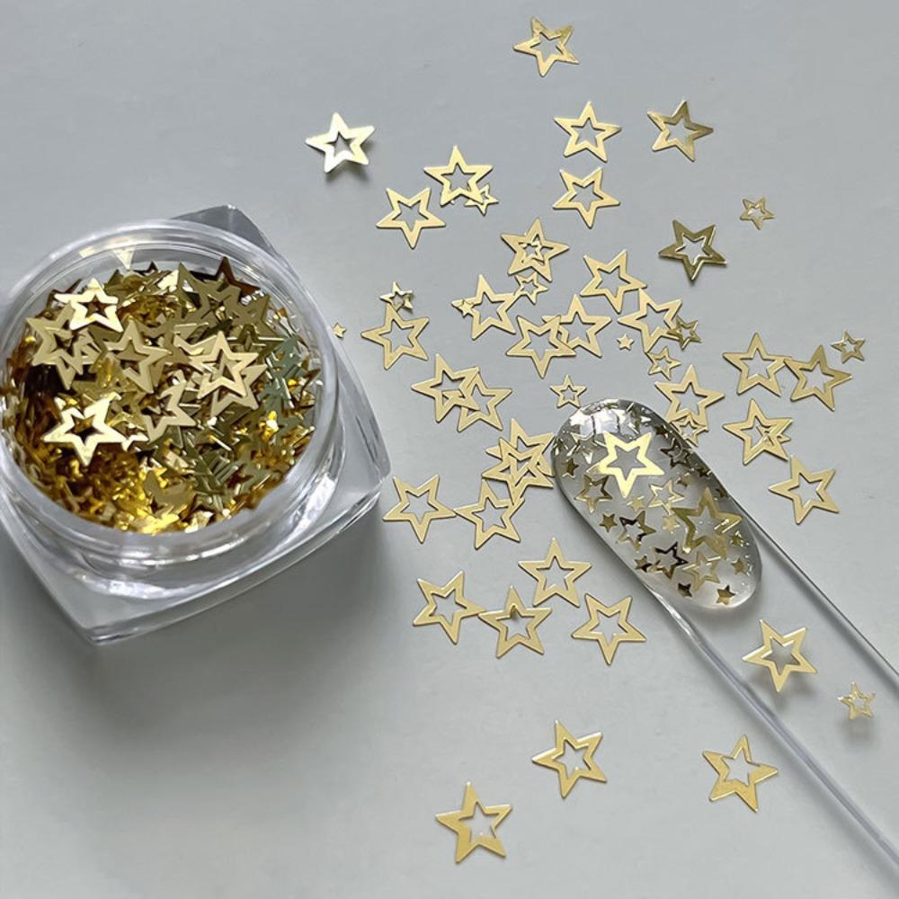 DIY Five-pointed Star Glitter Nail Charms Colorful Sequins Nail Decorations Nail Salon