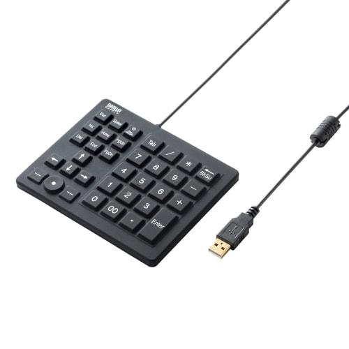 SANWA SUPPLY Waterproof and Dustproof Numeric Keypad NT-BS1BK Black