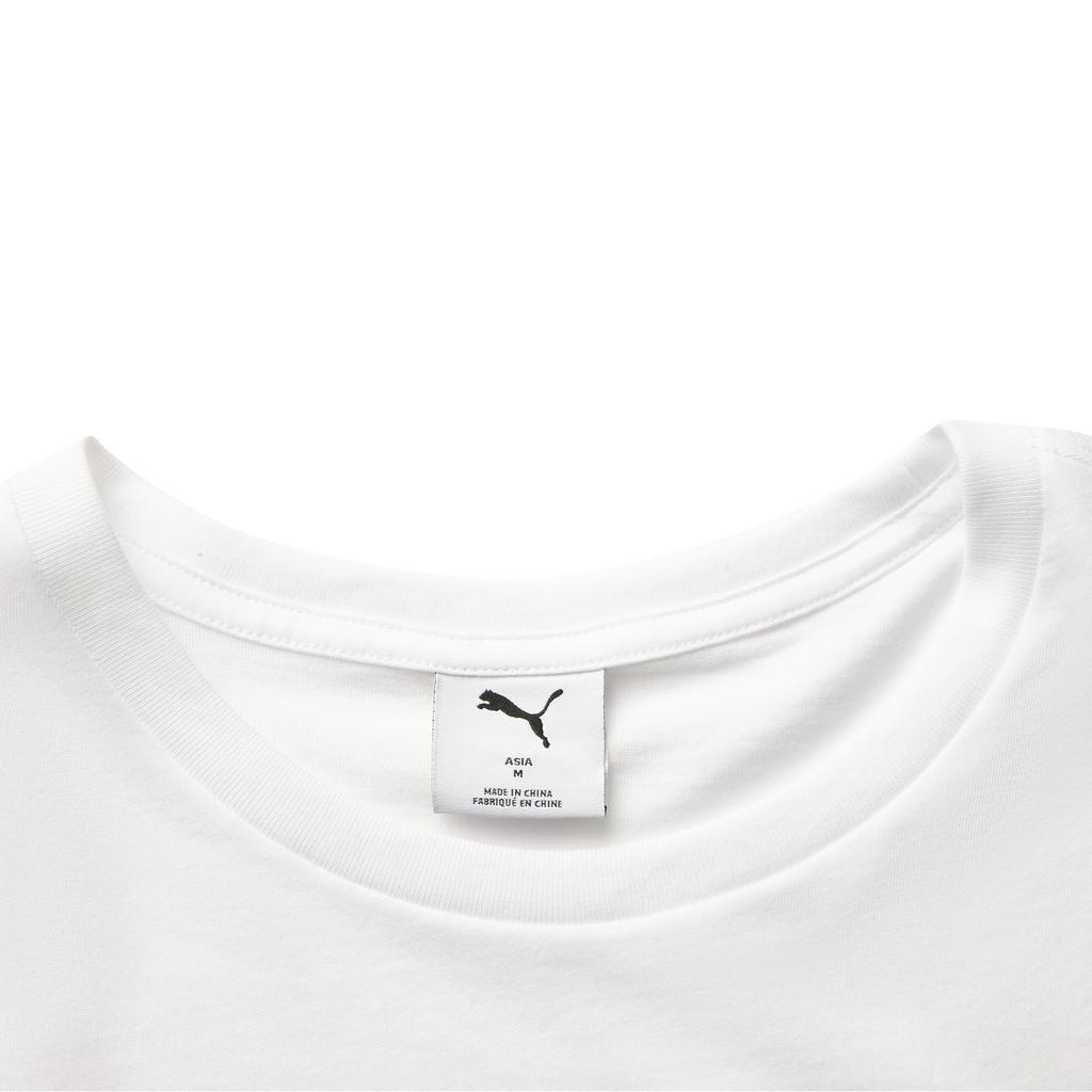 Puma Удобная спортивная повседневная футболка с коротким рукавом, унисекс, топы, белая 692487-02