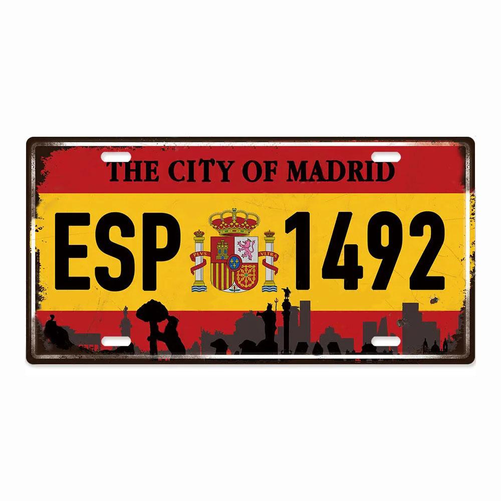 Страна Постеры Металлические Знаки Номерной Знак Табличка Металлическая Винтажная Жестяная Вывеска Настенный Декор для Мужской Пещеры Бара Дома