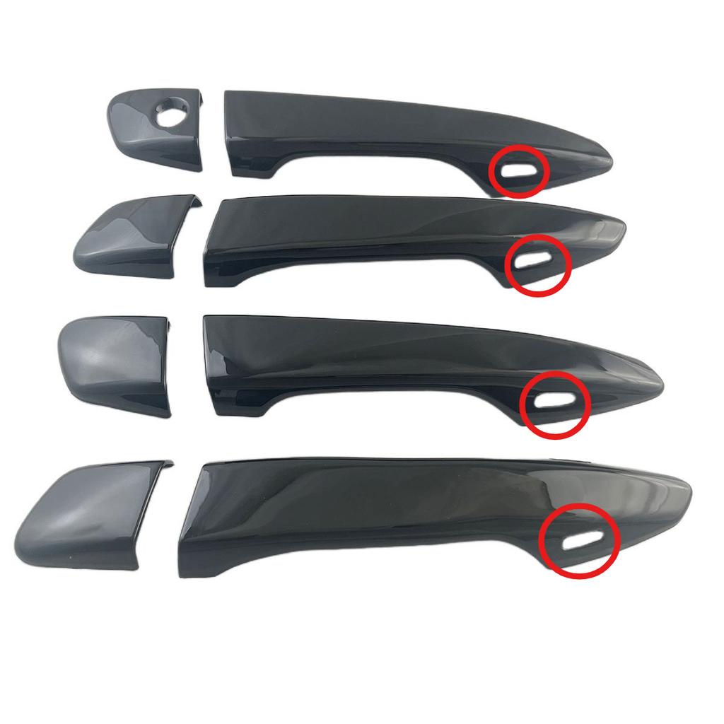 For Lexus IS ES CT200h RX GS IS200T IS250 IS300 IS350 RX270 RX350 Carbon Fiber Black Car Door Handle Cover Stickers Accessories