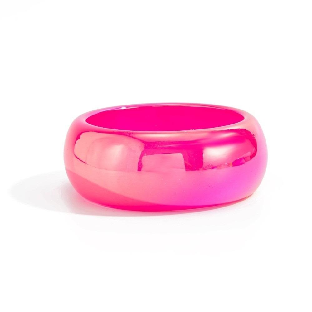 Transparent Laser Bracelets Irregular Geometric Chunky Bangles Colorful Resin Bangles  Boho Style