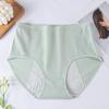 Женские трусики однотонные, большого размера, мягкие, с высокой талией, бесшовные, эластичные, непромокаемые, для менструации