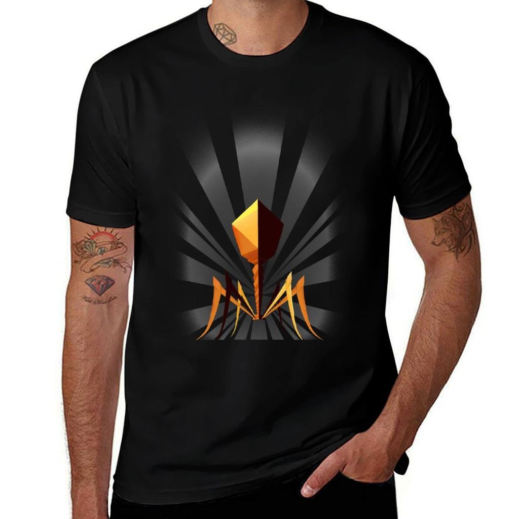 Deco phage orange T-Shirt Soft Cotton Print T-Shirt