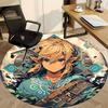 1pc The Legend of Office Round Area Rug, Bedroom Living Room Home Decor, Room Deco,  Offic a1016209