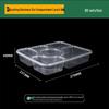 Disposable Multi-Compartment Food Containers with Lids