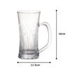 IJ Unbreakable Beer Mug, 400ml, Dishwasher Safe, Made in Japan, Perfect for Home Parties, Restaurants, Cafes, and Outdoors. Stylish Clear Plastic