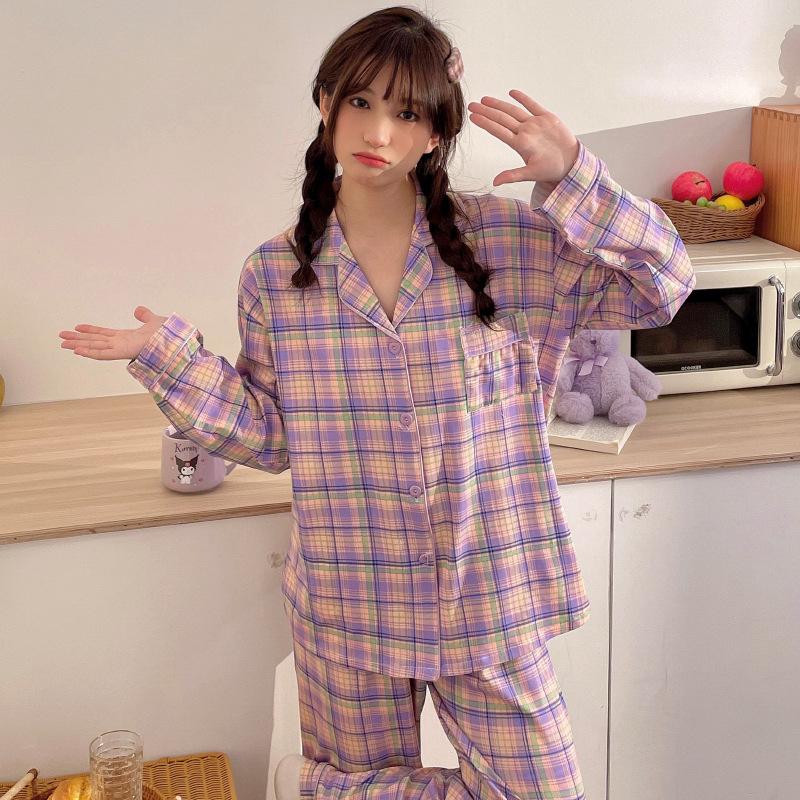 Wind Pajamas Women'S Spring And Autumn Long-Sleeved Trousers Set, High-End Loungewear Can Be Worn Outside