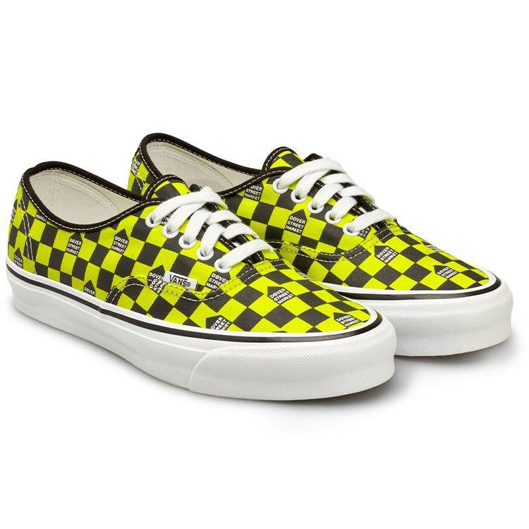 Vans Dsm X  Authentic Vault Fluro Rebellion Og Lx Холщовые Низкие Кеды для Скейтбординга Унисекс Желтый Черный VN0A4BV95B4