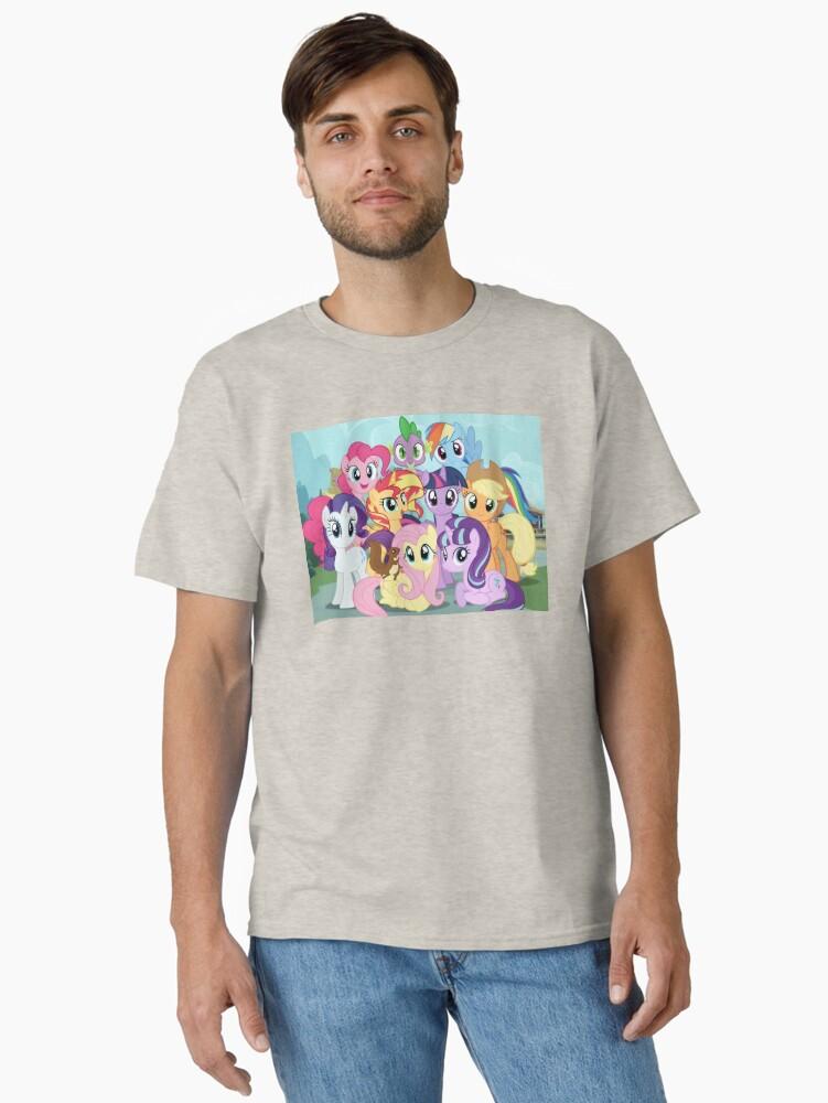 My Little Pony Expanded Magical Pony Friends Group - Colorful Animated Cartoon Art Classic T-Shirt