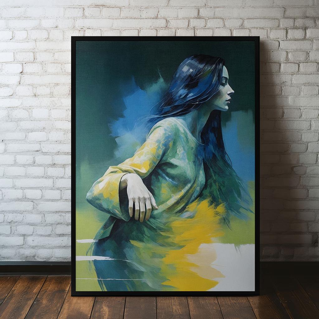 Plakat abstrakcyjny obraz portret