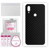 apgo Protective Skin Sticker for the Back Compatible with Xiaomi Redmi 7, Wrap Film, Foil, Vinyl - Pattern Carbon Black