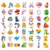 100 Small Size 4Cm Animal Food Small Fresh Cartoon Graffiti Sticker Diy Luggage Mobile Phone Case Sticker
