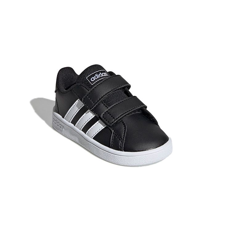 adidas Черно-белые детские кроссовки Grand Court для младенцев Core-Black Cloud-White EF0117
