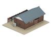KATO N Gauge Railway Official Building 2 Houses Completed Product Railway Model Supplies 23-235