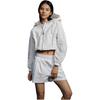 Calvin Klein Однотонные прохладные на ощупь эластичные плиссированные повседневные шорты женские шорты лунно-белые J223328-YAF