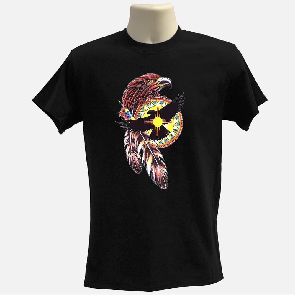 Eagle Indian tshirt Native American eagle 100% organic cotton Tee Unisex T-Shirt